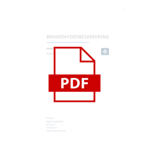 Brandskyddsbeskrivning mall exempel